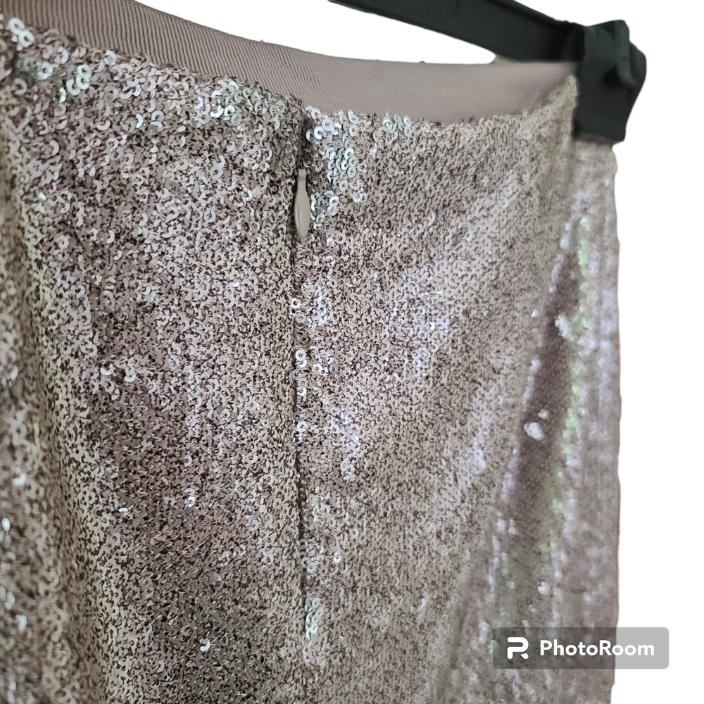 White House Black Market - Gold - Sequin Pencil Skirt - Size 2 - Picture 6 of 7